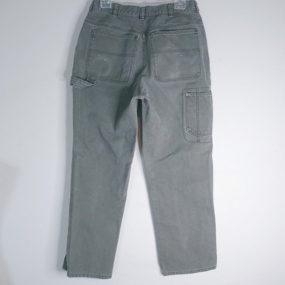 SOREL Grayish Olive Mens Carpenter Style Canvas Work/Outdoor Jeans SZ 32x30x11.5 - Picture 6 of 7